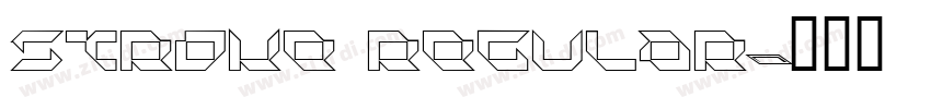 STROKE Regular字体转换